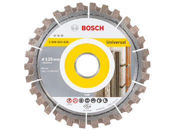 Bosch 2608603630 Disque à tronçonner diamanté best for universal 125 x 22,23 x 2,2 x 12 mm