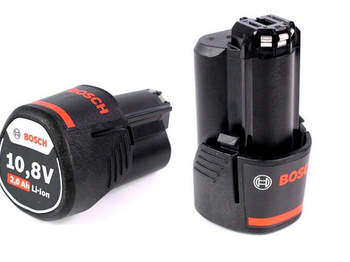 Bosch Lot de 2 batteries de rechange Li-ion 10,8 V 2 Ah compatible avec les modèles GSR GDR GOP GWI GSA GLI GSB GWB 