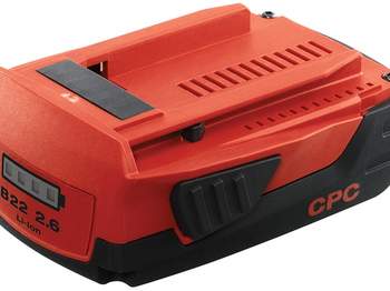 test et prix batterie Hilti B 22/2.6 Li-ion 22 V 2,6 Ah prix pas cher promotion