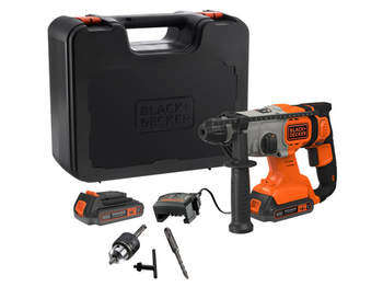 marteau perforateur SDS+ Sans fil 18 V BCD900E2K-QW BLACK+DECKER 