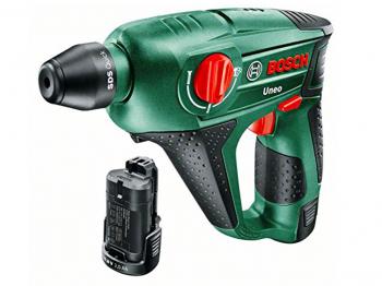 Bosch Perforateur "Universal" sans fil Uneo coffret 2 batteries 10,8V 2,0 Ah, 4 forets, technologie Syneon 0603984008