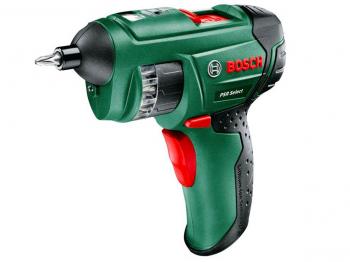 Bosch Visseuse sans fil à barillet PSR Select avec coffret, 12 embouts de vissage intégrés, batterie intégrée et chargeur 0603977000 