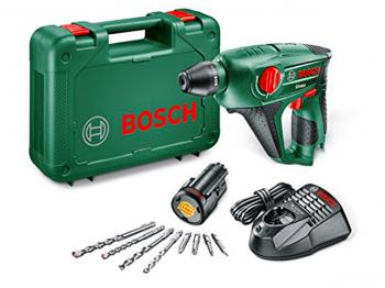 Bosch Perforateur "Universal" sans fil Uneo, coffret 1 batterie 10,8V 2,0 Ah, 4 forets, technologie Syneon 0603984007