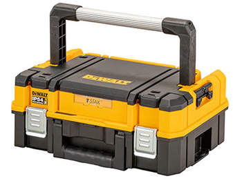 coffret DEWALT TSTAK IP54 DWST83344-1 petite contenance avec organiseur supérieure et longue poignée