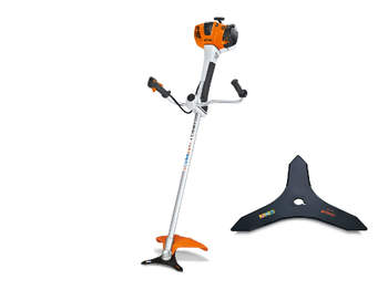 Débroussailleuse thermique STIHL FS 560 C-EM AVEC COUTEAU À TAILLIS 350-3