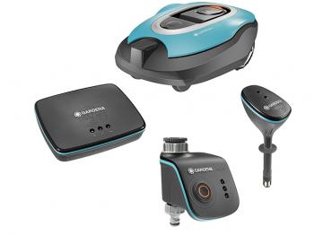 Test et avis robot tondeuse Gardena smart Sileno avec kit complet smart systemprix pas cher.