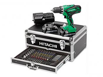 HITACHI Perceuse Visseuse 18V 2,5Ah + 100 accessoires - KC18DJLF pas cher