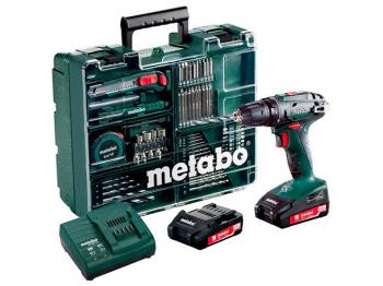 Metabo BS18LI SET Perceuse visseuse 18 V 2 Ah + 65 Accessoires prix pas cher