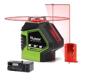 Niveau laser croix rouge avec 2 points laser HUEPAR 621CR