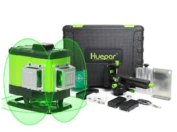 Niveau laser vert au sol à 3×360 Huepar 503DG
