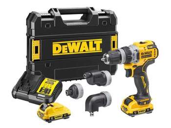 Perceuse visseuse sans fil à têtes multiples XR 12 V 3,0 Ah DCD703L2T-QW Dewalt