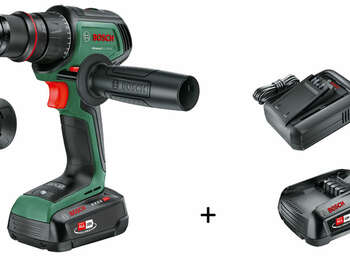 perceuse visseuse sans fil AdvancedDrill 18V-80 06039E2002 Bosch avec 2 batteries de 2,5 Ah et un chargeur dans un coffret 