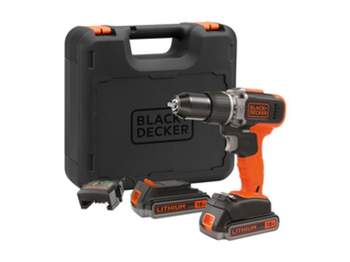 Perceuse-visseuse à percussion sans fil BLACK+DECKER BCD003ME2K-QW