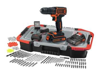 Perceuse-visseuse sans fil 18 V BLACK+DECKER BDCDC18BAST-QW