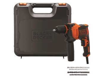 Perceuse à percussion filaire BLACK+DECKER BEH710K-QS