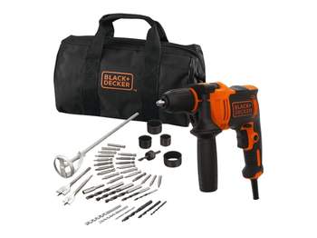 Perceuse à percussion filaire BLACK+DECKER BEH710SA40-QS