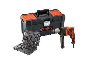 Perceuse à percussion filaire BLACK+DECKER BEH850KA32-QS