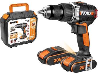 Perceuse à percussion sans fil WORX 20 V Brushless WX373