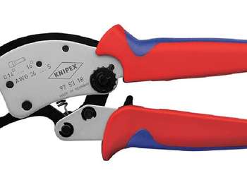 pince à sertir KNIPEX 975318 Twistor 16 auto-ajustable pour embouts de câble