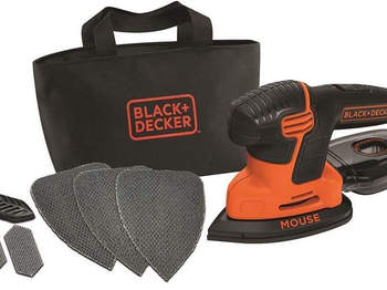 ponceuse mouse filaire black decker KA2000 3 accessoires
