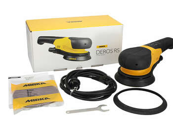 ponceuse rotative filaire Mirka DEROS RS 600 MRS6002100 dans une boîte en carton	