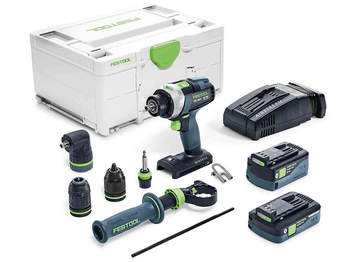 perceuse-visseuse à percussion sans fil QUADRIVE TPC 18/4 5,2/4,0 I-Set/XL-SCA 576772 Festool
