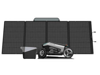robot tondeuse Blade + batterie et panneau solaire portable EcoFlow