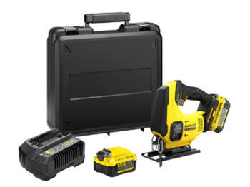 Scie sauteuse STANLEY FATMAX SFMCS600M2K V20 18V avec 2 x 4.0 Ah batteries et coffret