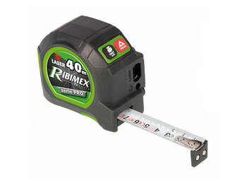 télémètre laser avec mètre ruban double lecture PRMES05X19DL40 Ribimex 