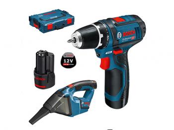 Test et avis Perceuse-visseuse sans fil GSR 12V-15 et aspirateur Bosch 10.8 V professional
