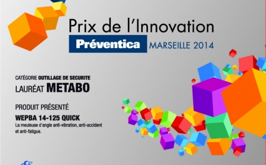 Prix de l'Innovation Préventica Metabo