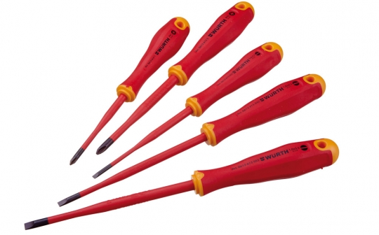 Jeu de tournevis extra slim isolé VDE Würth
