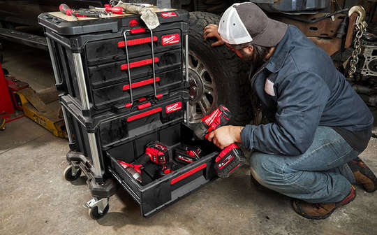 coffrets 3 et 2 tiroirs PACKOUT Milwaukee