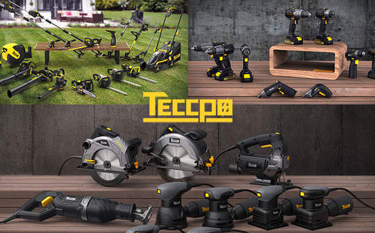 Gammes électroportatif, travail du bois et jardin Teccpo