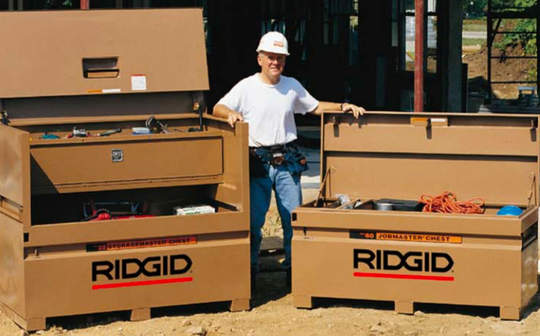Coffres de chantier JobMaster : le résultat d'une collaboration entre RIDGID et Knaack 