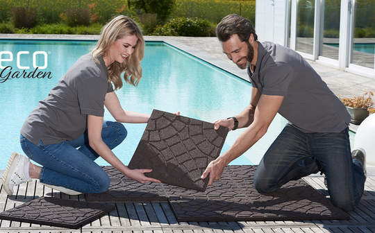 Aménagez votre jardin avec les dalles et bordures ECO Garden Ribimex