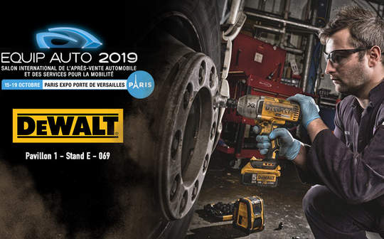 DEWALT participe à la 25e édition d’EQUIP AUTO
