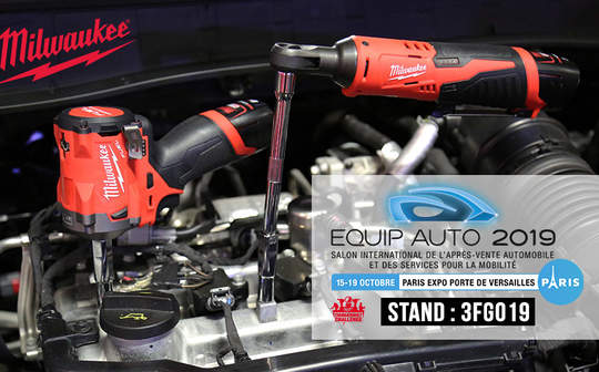 Milwaukee était présent au salon EQUIP AUTO 2019