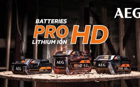 Plus de puissance et d'autonomie avec les nouvelles batteries AEG PROHD