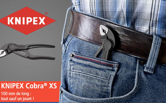Une nouvelle pince multiprises KNIPEX Cobra XS vient compléter la gamme