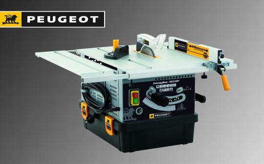 Nouvelle scie sur table Peugeot Outillage ENERGYSAW-165ASP avec aspiration intégrée 