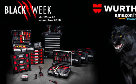 BLACK WEEK WÜRTH présent sur Amazon en prime