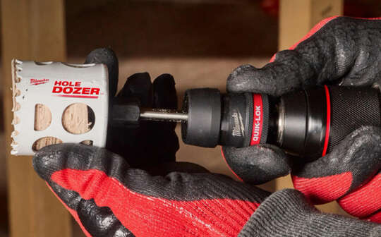 Nouvel arbre QUIK-LOK Milwaukee pour scies cloches 