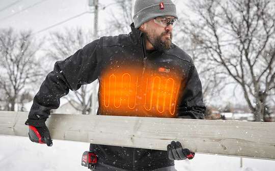 Blousons chauffants et gants hiver Milwaukee