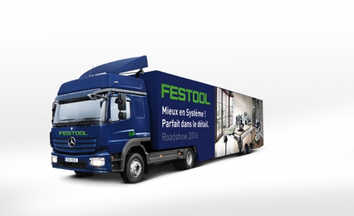 Camion du roadshow Festool