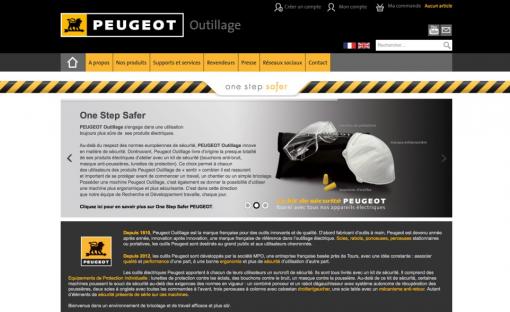 Site internet Peugeot Outillage