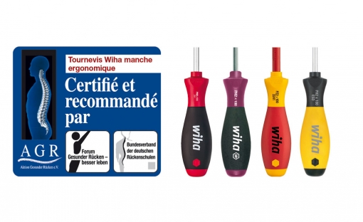 Wiha obtient le label AGR pour son concept de manche ergonomique