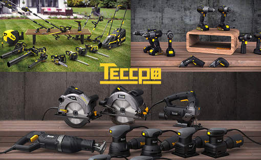 Gammes électroportatif, travail du bois et jardin Teccpo