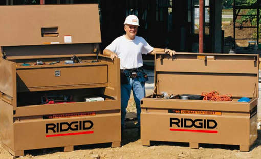 Coffres de chantier JobMaster : le résultat d'une collaboration entre RIDGID et Knaack 