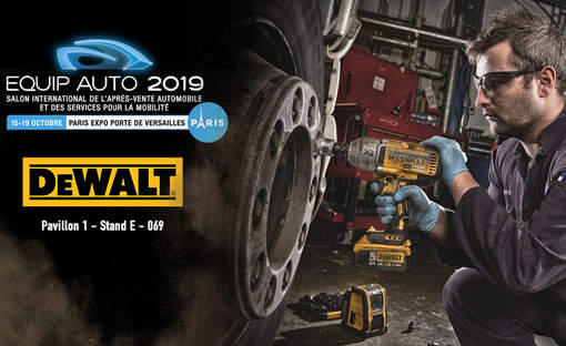 DEWALT participe à la 25e édition d’EQUIP AUTO